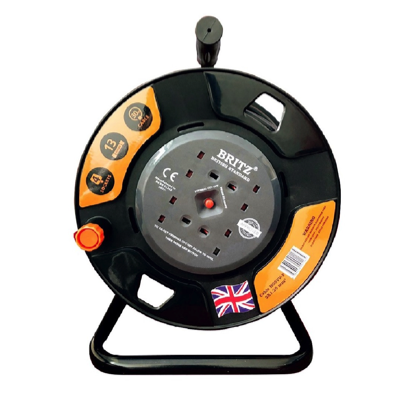 britz_cable_reel_30m_2 Britz 30m Cable Reel with 4 Sockets