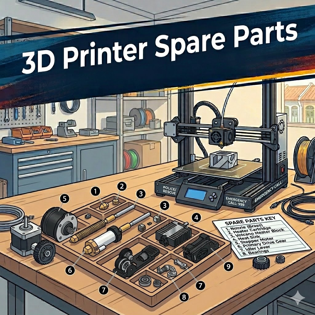 3D Printer Spare Parts SQ Creality CFS Feed and Return Kit with Brush Motor