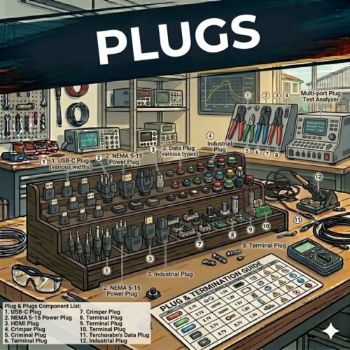 Connectors, various crimps & terminals